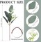 60 Pcs Eucalyptus Leaves Stems Artificial Eucalyptus Leaves Artificial Silver Dollar with White Seeds Grey Green Short Leaves Faux Branches Stems Plants for Wedding Bouquet Farmhouse Greenery Decor 3.4"D x 1.4"W x 2.8"H